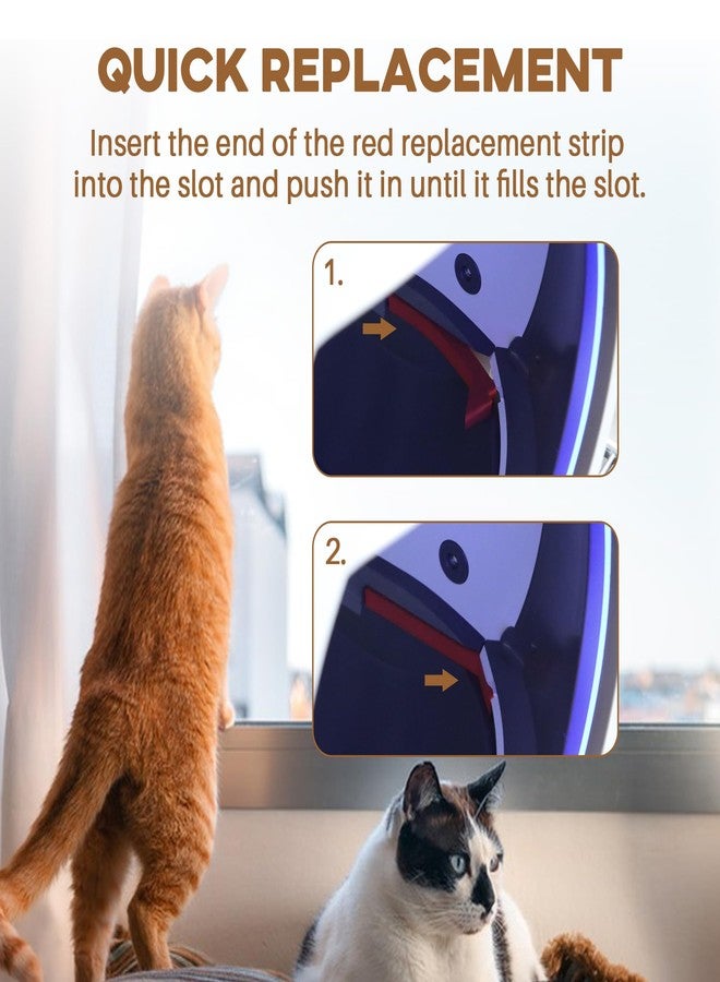 Terixe 6 Pack Red Foams for Els Pet Litter Box, Replacement Parts for Self-Cleaning Cat Litter Box, Precisely Cut EVA Material, Prevents Cat Litter from Spilling - Image 4